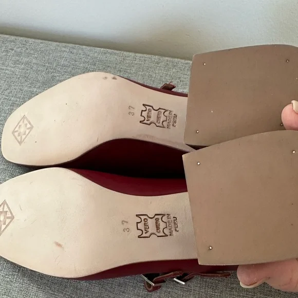 Huma Blanco Perry Mary Jane Blanco Block Heel, Cherry Red, Size 37/US 7 - Picture 7 of 13